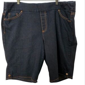 Gloria Vanderbilt Dark Wash Denim Shorts Size 20w